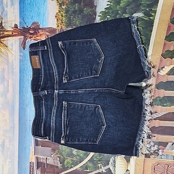Judy Blue Distressed Denim Shorts Size Small - Picture 8 of 9